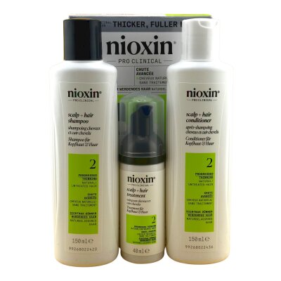 Nioxin 2 sichtbar dünneres naturbelassens Haar
