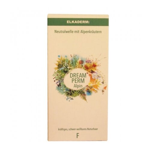 Elkaderm Dream Perm Alpin F normales/feines Naturhaar DW Set Well Lotion 80 ml + Fixierung 100 ml