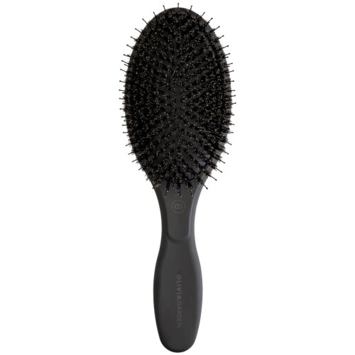 Olivia Garden Expert Care Oval Wildschwein-/Nylonborsten Black Label
