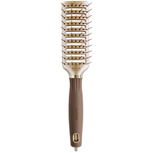 Olivia Garden Expert Style Vent Nylonborsten Gold&Braun