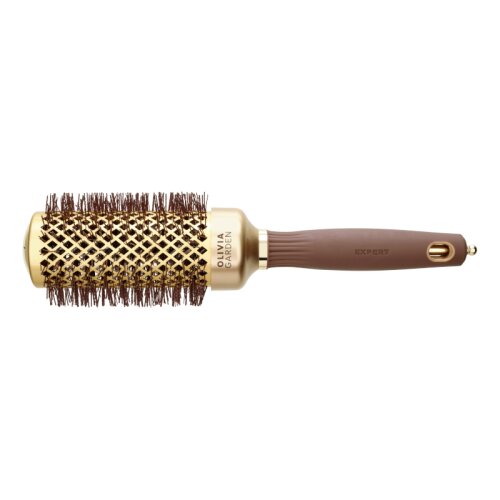 Olivia Garden Expert Blowout Shine Gewellte Borsten Gold&Braun 45 mm