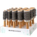 Olivia Garden Bamboo Touch Thermal Rundbürsten 19er...