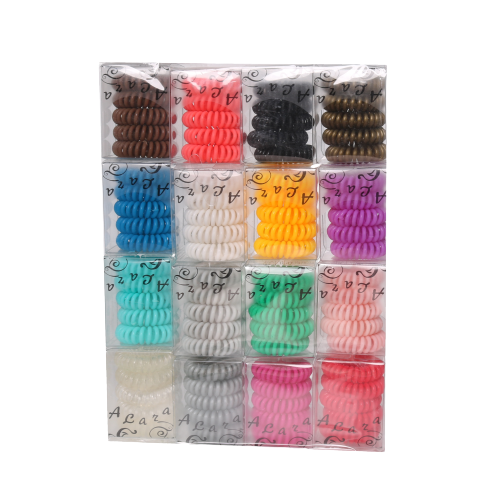 A&A Haargummi Telefonkabel 16 versch. Farben á 5 Haargummis