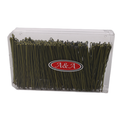 A&A Haarklemmen Box 240er 6 cm gold gewellt