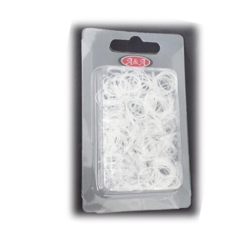 A&A Rastazopfgummi transparent dünn 250er