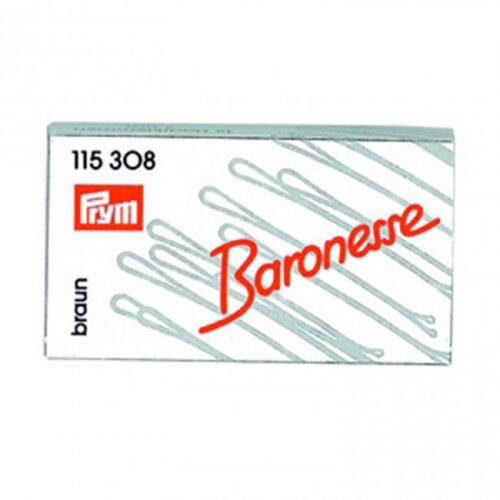 Baronesse Klemmen 10x12 Stück 4cm braun BA