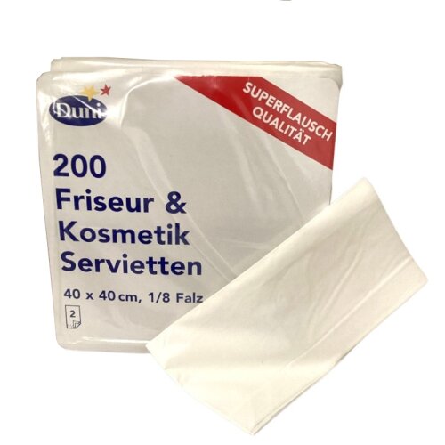 Duni Servietten weiß 40x40cm 200 Stück