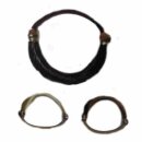 Haargummi mit Kunsthaar schwarz