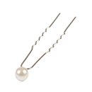 Haarnadel Perle creme 6 Stück