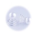 Haarspirale Perle groß 6 Stück