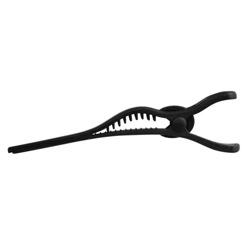 Comair Pure Plastic Haarclips schwarz 4 Stück