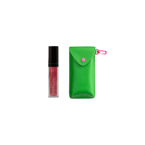 Nouba Pump Up Lips Set (Green Cell Phone Case + Lipshine Volume)