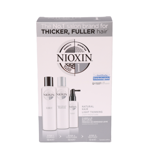 NIOXIN Haarpflege System 1 Set zur Pflege von naturbelassenen & dünner werdendem Haar