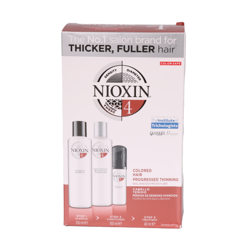 NIOXIN Haarpflege System 4 Set zur Pflege von dünner werdendem , gefärbtem Haar