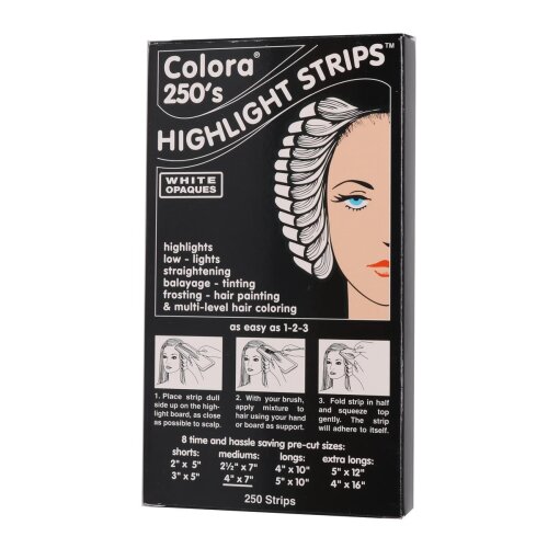 Colora Highlight Strips Strähnenpapier 10x17,5cm 250 Blatt