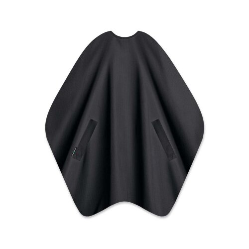 Trend-Design Barber Cape Haarschneideumhang Schneide- und Rasierumhang schwarz